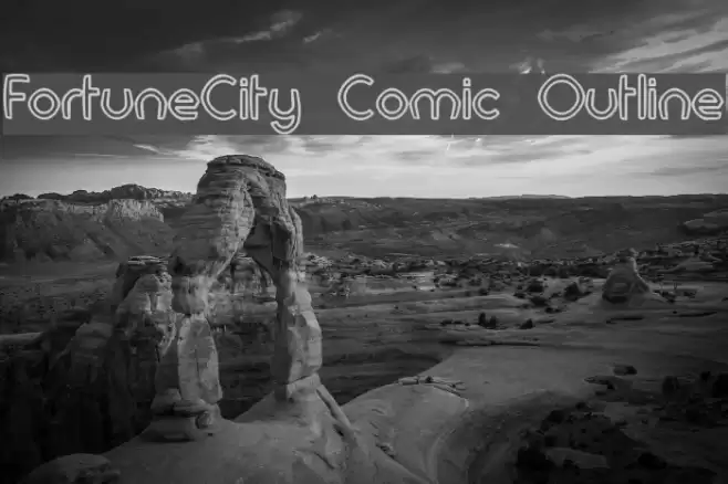 FortuneCity Comic Outline Font examples
