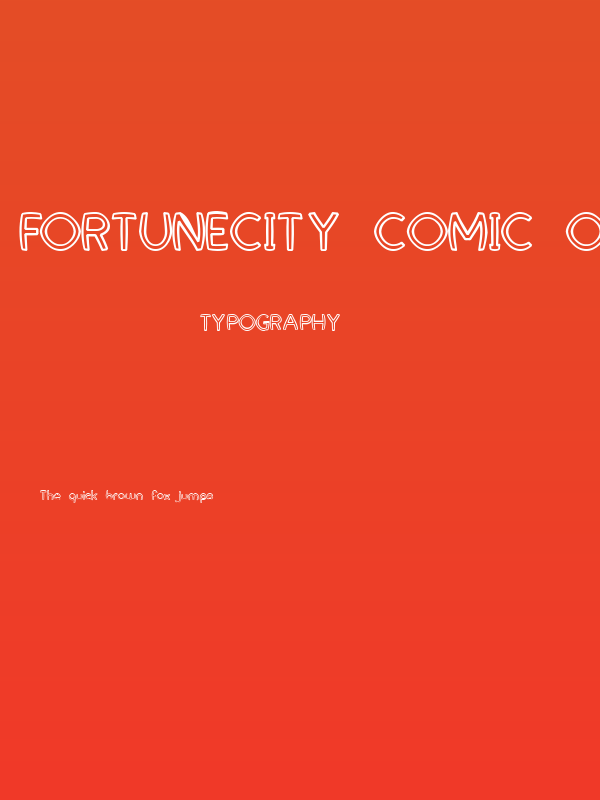 FortuneCity Comic Outline Poster