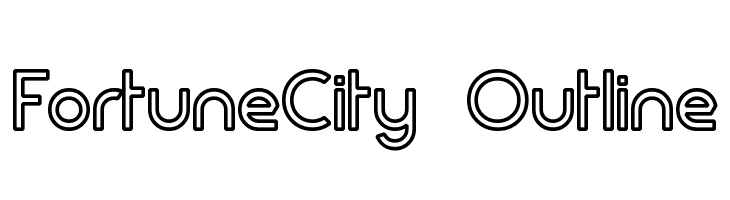 FortuneCity Outline Font