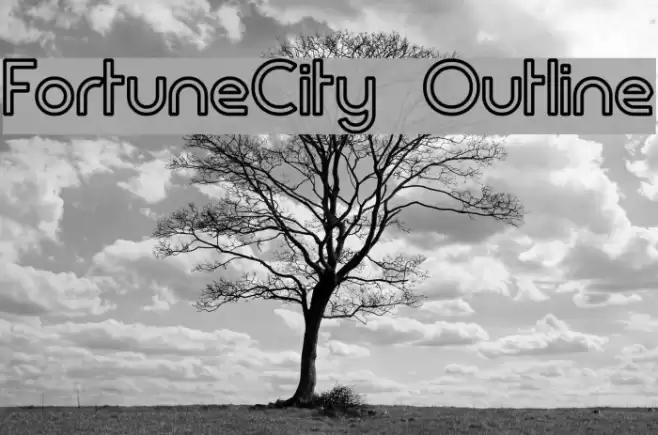 FortuneCity Outline Font examples