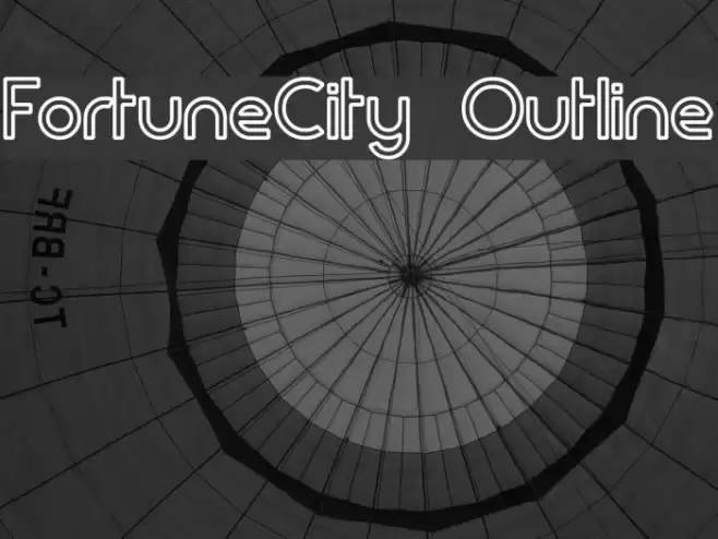 FortuneCity Outline Font examples