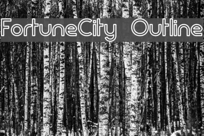 FortuneCity Outline Font examples