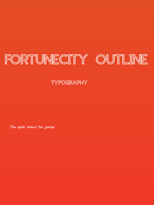 FortuneCity Outline Poster