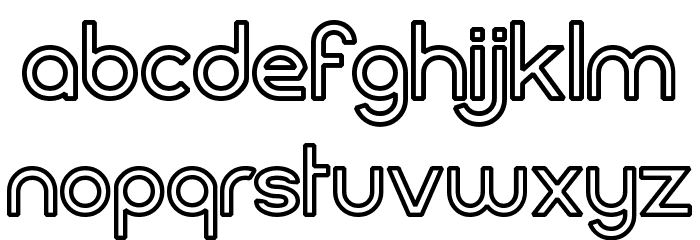 FortuneCity Outline Font LOWERCASE