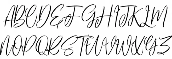 Fortunelimes Free Regular Schriftart Gro&szlig;