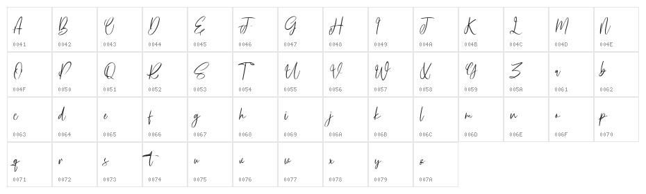 Fortunelimes Free Regular Character Map