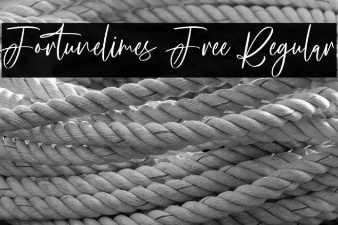 Fortunelimes Free Regular フォント examples