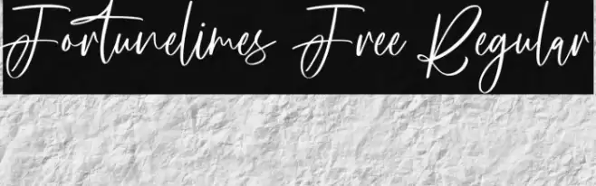 Fortunelimes Free Regular フォント examples