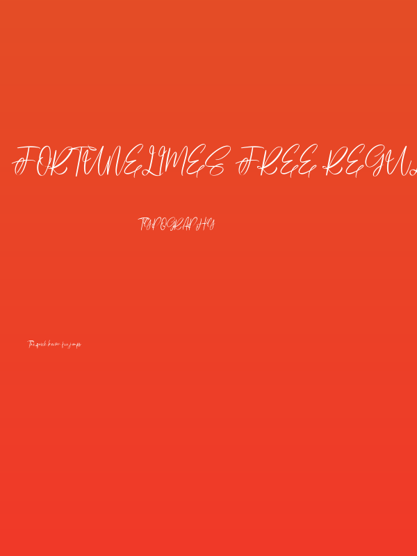 Fortunelimes Free Regular Poster