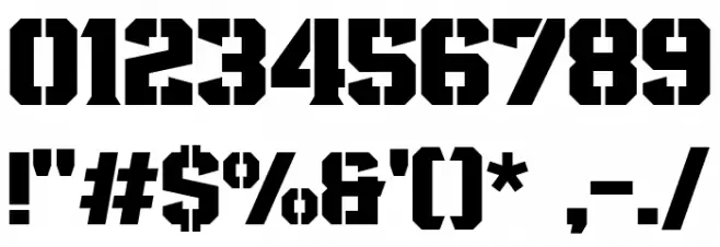 Fortuner-Heavy Font OTHER CHARS