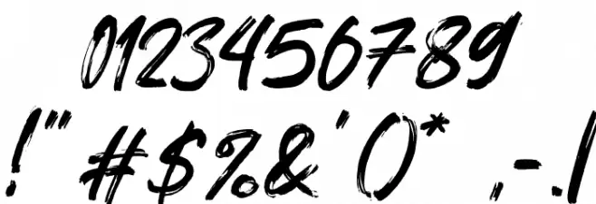 Forturn Font OTHER CHARS