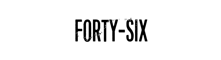 Forty-six Font