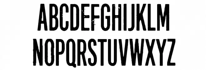Forty-six Schriftart Groß
