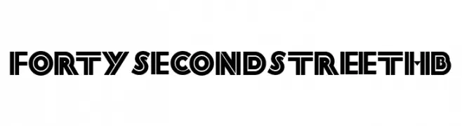 FortySecondStreetHB  フリーフォントのダウンロード