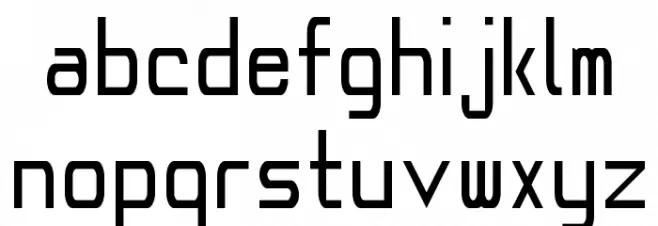 FortySeven NBP Caratteri MINUSCOLO