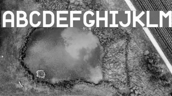 Fortyfive: Praise to simple geometry Font examples