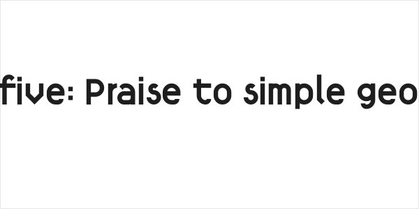 Fortyfive: Praise to simple geometry Logo