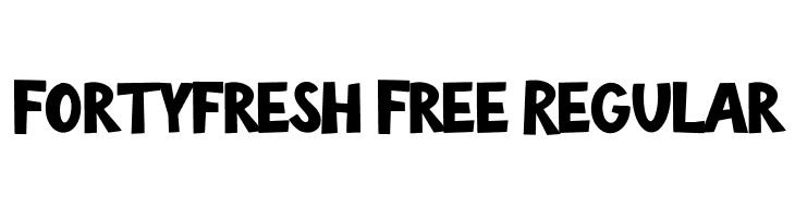 Fortyfresh Free Regular  Скачать бесплатные шрифты