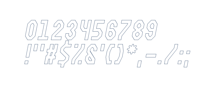 Fortzilla Light Italic Other Characters