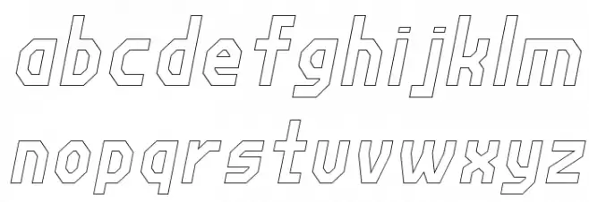 Fortzilla Light Italic 字体 小写