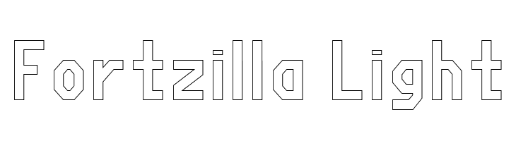 Fortzilla Light  免费字体下载