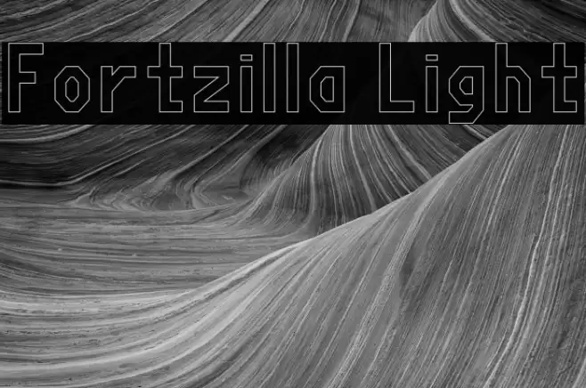 Fortzilla Light Font examples