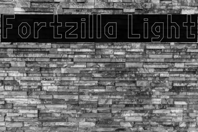Fortzilla Light Font examples