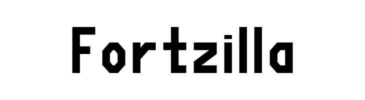 Fortzilla  les polices de caractères gratuit tlcharger