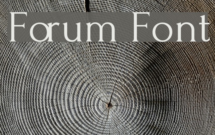 Шрифт forum