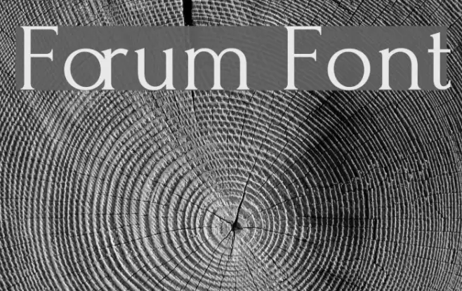 Forum Font examples