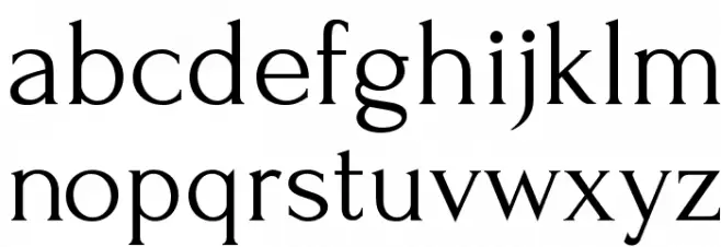 Forum Font LOWERCASE