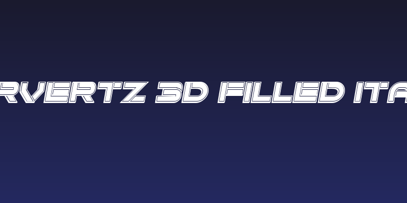 Forvertz 3D Filled Italic Social Header