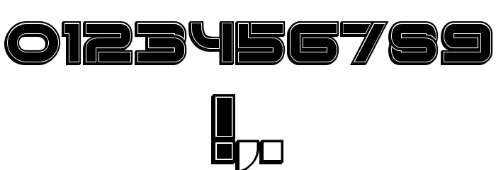 Forvertz 3D Filled Regular Font OTHER CHARS