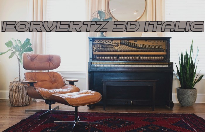 Forvertz 3D Italic Example 1