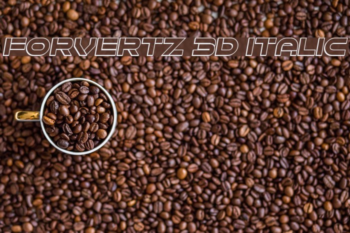 Forvertz 3D Italic Example 2