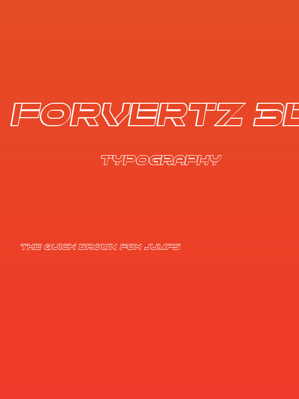 Forvertz 3D Italic Poster