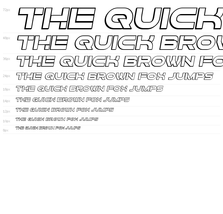 Forvertz 3D Italic Waterfall