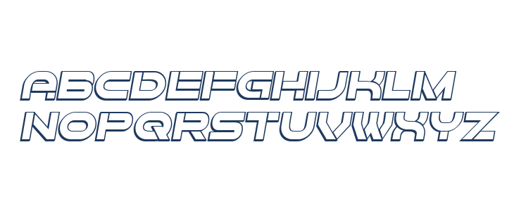 Forvertz 3D Italic Lowercase