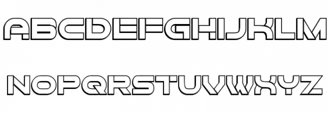 Forvertz 3D Regular Schriftart Groß