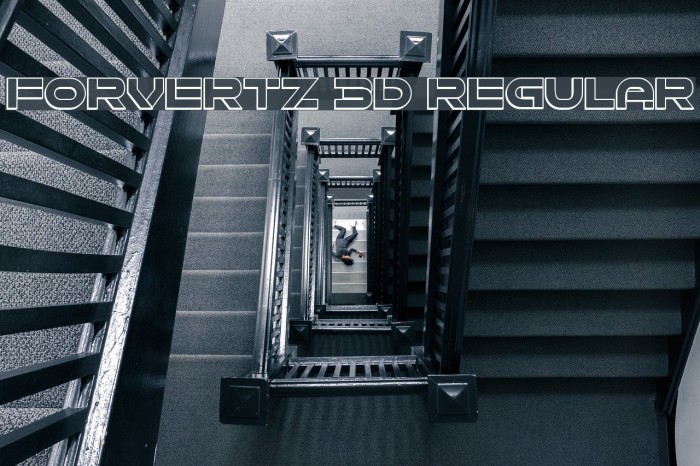 Forvertz 3D Regular Font examples