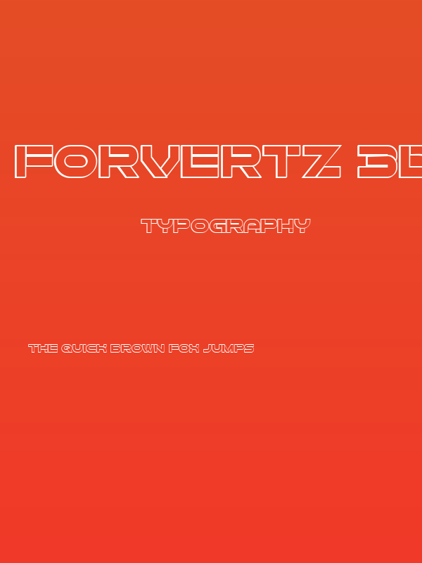 Forvertz 3D Regular Poster