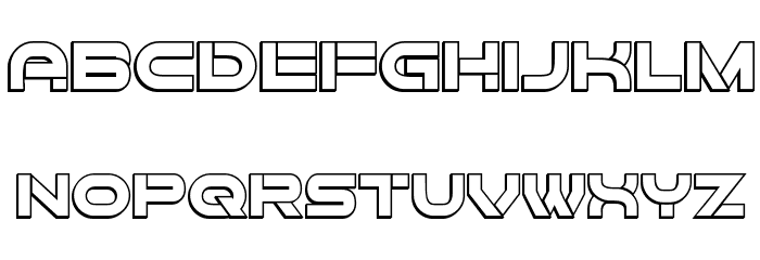Forvertz 3D Regular Font LOWERCASE