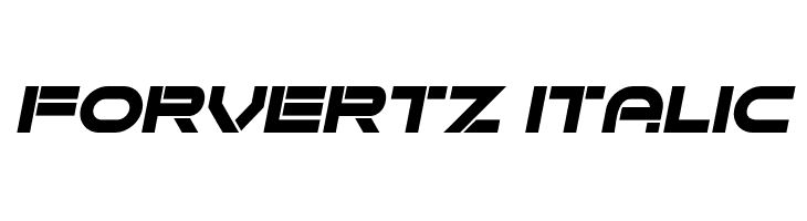 Forvertz Italic  les polices de caractères gratuit tlcharger