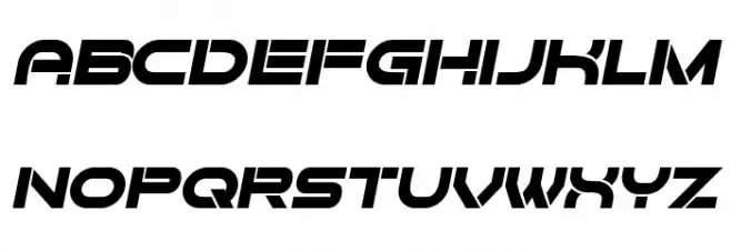 Forvertz Italic 字体 大写