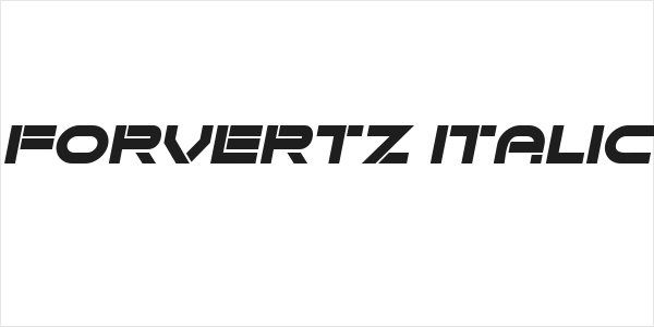 Forvertz Italic Logo