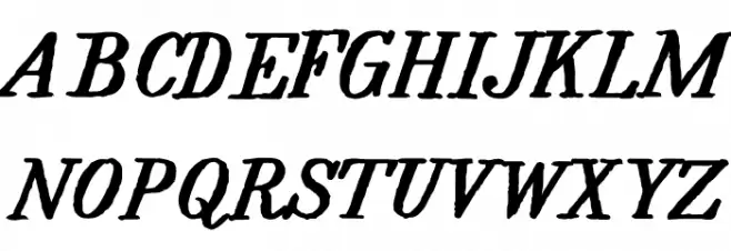 Forward Serif Bold PERSONAL Regular Schriftart Groß