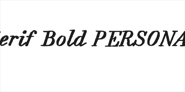Forward Serif Bold PERSONAL Regular Logo