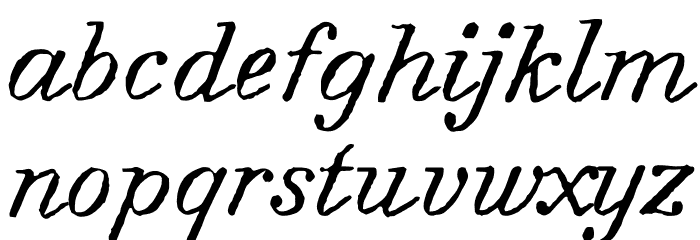 Forward Serif PERSONAL Regular Font LOWERCASE