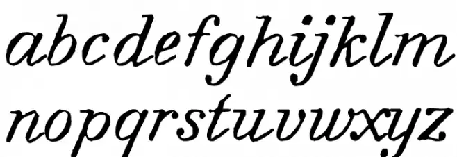 Forward Serif PERSONAL Regular Schriftart Kleinbuchstaben