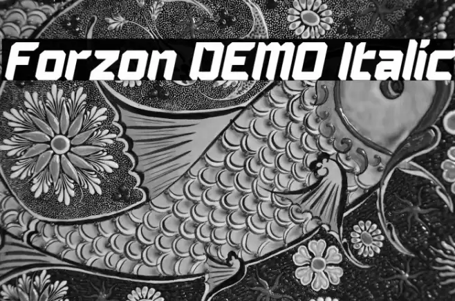 Forzon DEMO Italic Font examples